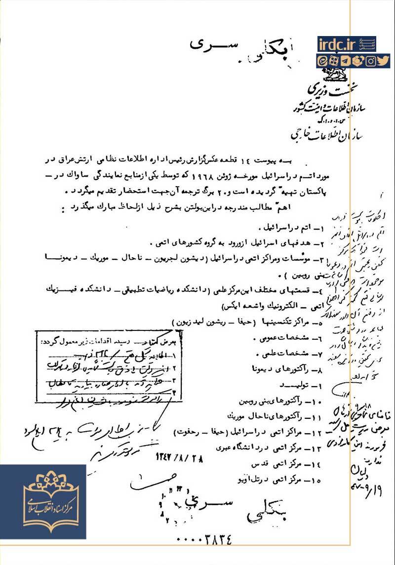 اطلاعاتی سری از فعالیت و تأسیسات هسته‌ای اسرائیل + بولتن ویژه