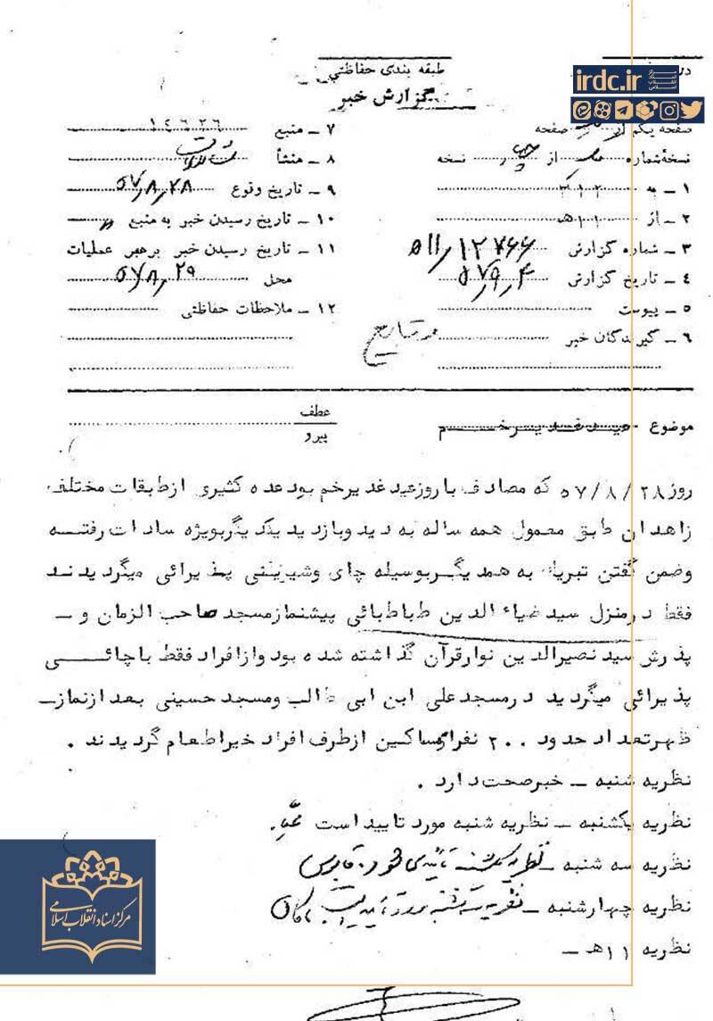 عید غدیر در آینه اسناد ساواک؛ از مناسبتی مذهبی تا عرصه تقابل با حکومت پهلوی عید غدیر در آینه اسناد ساواک؛ از مناسبتی مذهبی تا عرصه تقابل با حکومت پهلوی