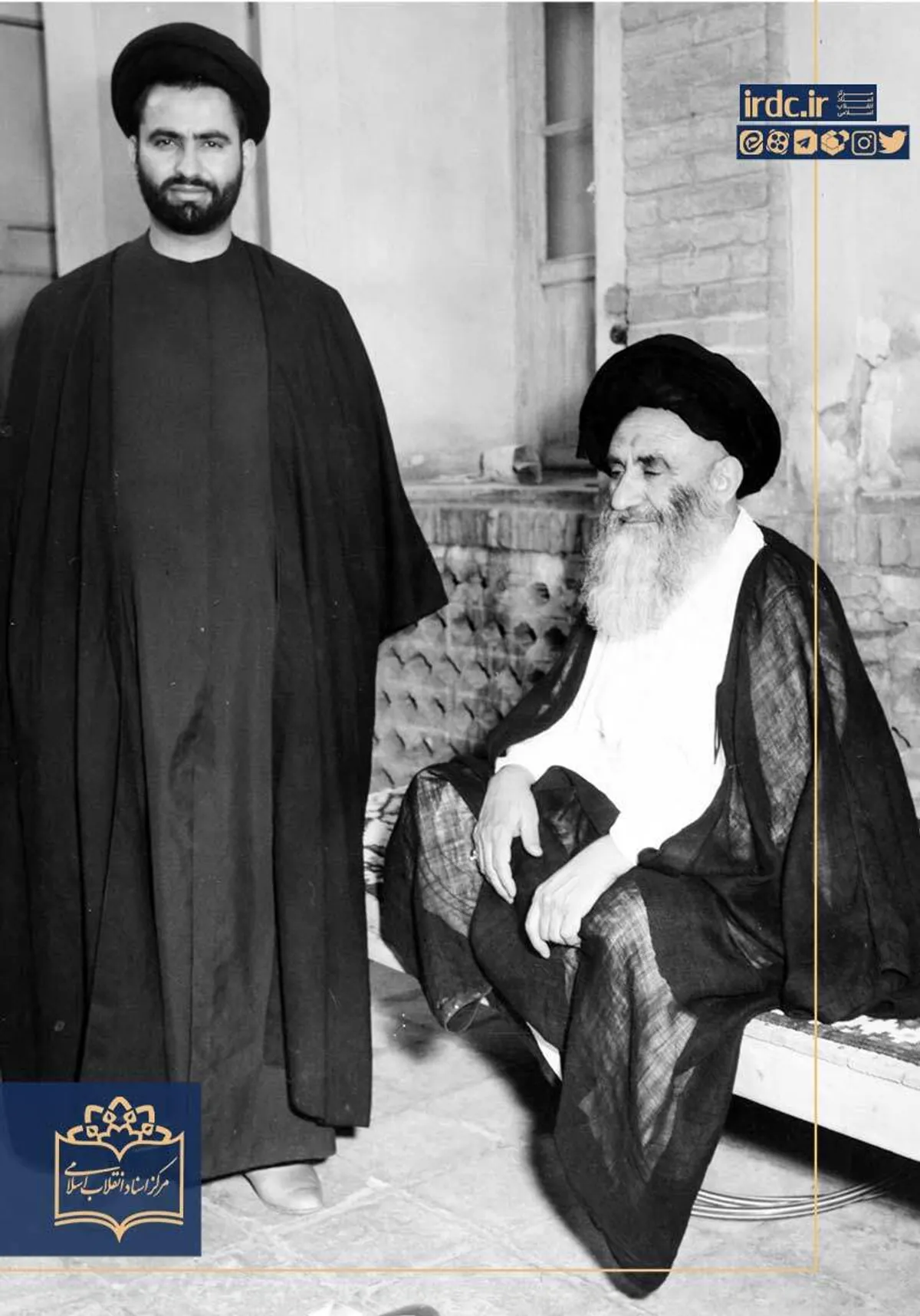 آیت الله مرعشی و پسرش سید محمود