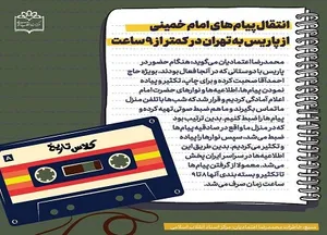 انتقال پیام‌های امام خمینی از پاریس به تهران در کمتر از 9 ساعت