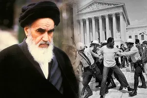 When did Imam Khomeini let out the cry of 